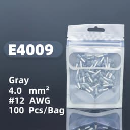 E0308 E0508 E6012 Insulated Cord End Terminal Block Wire Ferrules Cold Pressing Pin Connector Pure Copper Tube Type Terminal Set