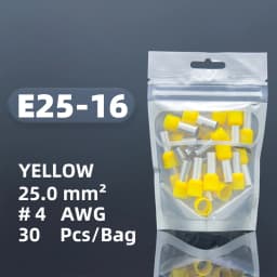 E0308 E0508 E6012 Insulated Cord End Terminal Block Wire Ferrules Cold Pressing Pin Connector Pure Copper Tube Type Terminal Set