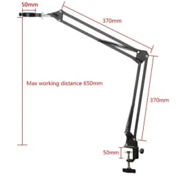 Camera Tripod Table Stand Set Photography Adjustable Arm Stand For Digital Video Microscope Camera Boom Scissor Arm Stand Holder