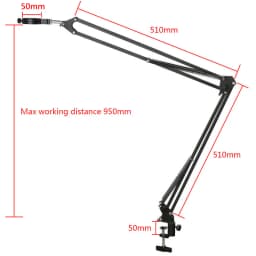 Camera Tripod Table Stand Set Photography Adjustable Arm Stand For Digital Video Microscope Camera Boom Scissor Arm Stand Holder