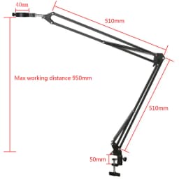 Camera Tripod Table Stand Set Photography Adjustable Arm Stand For Digital Video Microscope Camera Boom Scissor Arm Stand Holder
