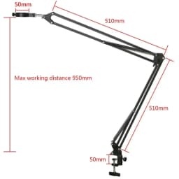 Camera Tripod Table Stand Set Photography Adjustable Arm Stand For Digital Video Microscope Camera Boom Scissor Arm Stand Holder