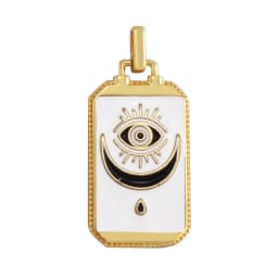 Enamel Tarot Cards Sun Star Moon Evil Eye Heart Hand Charm Pendant,18K Gold Plated Bracelets Necklaces Jewelry Accessories M80