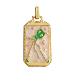 Enamel Tarot Cards Sun Star Moon Evil Eye Heart Hand Charm Pendant,18K Gold Plated Bracelets Necklaces Jewelry Accessories M80