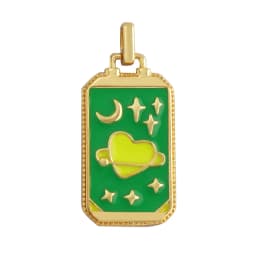 Enamel Tarot Cards Sun Star Moon Evil Eye Heart Hand Charm Pendant,18K Gold Plated Bracelets Necklaces Jewelry Accessories M80