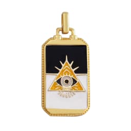 Enamel Tarot Cards Sun Star Moon Evil Eye Heart Hand Charm Pendant,18K Gold Plated Bracelets Necklaces Jewelry Accessories M80