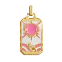 Enamel Tarot Cards Sun Star Moon Evil Eye Heart Hand Charm Pendant,18K Gold Plated Bracelets Necklaces Jewelry Accessories M80