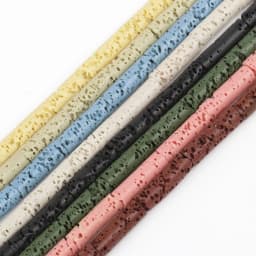 13x4mm Natural Multicolor Volcanic Lava Stone Cylinder Shape Loose Spacer Beads For Jewelry Making DIY Bracelet Earring Necklace