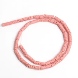 13x4mm Natural Multicolor Volcanic Lava Stone Cylinder Shape Loose Spacer Beads For Jewelry Making DIY Bracelet Earring Necklace