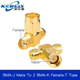 2PCS SMA Connector SMA to SMA Adapter SMA to SMA / RPSMA Male Plug & Female Jack Slide-on Straight RF Coax Adapter Connector