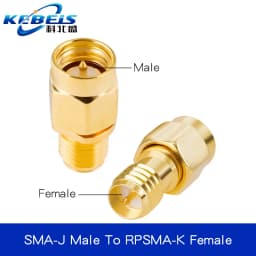 2PCS SMA Connector SMA to SMA Adapter SMA to SMA / RPSMA Male Plug & Female Jack Slide-on Straight RF Coax Adapter Connector