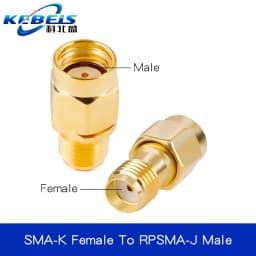 2PCS SMA Connector SMA to SMA Adapter SMA to SMA / RPSMA Male Plug & Female Jack Slide-on Straight RF Coax Adapter Connector