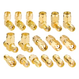 2PCS SMA Connector SMA to SMA Adapter SMA to SMA / RPSMA Male Plug & Female Jack Slide-on Straight RF Coax Adapter Connector