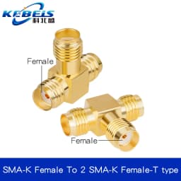 2PCS SMA Connector SMA to SMA Adapter SMA to SMA / RPSMA Male Plug & Female Jack Slide-on Straight RF Coax Adapter Connector