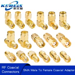 2PCS SMA Connector SMA to SMA Adapter SMA to SMA / RPSMA Male Plug & Female Jack Slide-on Straight RF Coax Adapter Connector