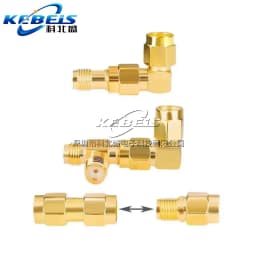 2PCS SMA Connector SMA to SMA Adapter SMA to SMA / RPSMA Male Plug & Female Jack Slide-on Straight RF Coax Adapter Connector