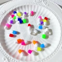 50-100pcs Half Hole Pill Capsule Resin Beads Loose Spacer Beads For Jewelry Making Resin Filling DIY Parts Craft Supplies