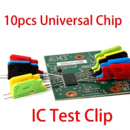 10PCS Universal IC Chip Micro IC Clamp SOP SOIC TSSOP TSOP SSOP MSOP PLCC QFP TQFP LQFP SMD IC Chip Pin Clip DIP Logic Analyzer