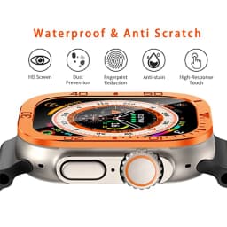 Screen Protector For Apple Watch Ultra 49mm Case Accessories Metal Cover Frame+Tempered Glass For iWatch Ultra 3 49mm Bezel Ring