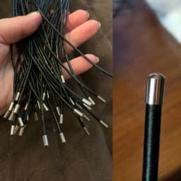 50pcs Stainless Steel Leather End Caps Crimp Cord Wire Hole 2/3/4/5mm Crimp Clasps Fastener