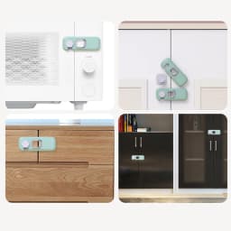 3Pcs Home Refrigerator Lock Fridge Freezer Door Catch Lock Toddler Kids Child Cabinet Safety Lock For Baby Safety Child Lock