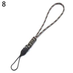 Paracord Keychain Lanyard High Strength Parachute Cord Survival Backpack Keychain Flashlight Camera Anti-lost Hanging Rope