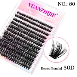 DIY 144 Cluster Lashes YUANZHIJIE Free Ship Segmented Beam Natural C/D Curl Individual Mink Eyelashes Makeup Supplies at Home