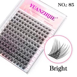 DIY 144 Cluster Lashes YUANZHIJIE Free Ship Segmented Beam Natural C/D Curl Individual Mink Eyelashes Makeup Supplies at Home