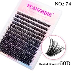 DIY 144 Cluster Lashes YUANZHIJIE Free Ship Segmented Beam Natural C/D Curl Individual Mink Eyelashes Makeup Supplies at Home