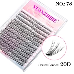DIY 144 Cluster Lashes YUANZHIJIE Free Ship Segmented Beam Natural C/D Curl Individual Mink Eyelashes Makeup Supplies at Home