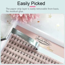 Goddess Wispy Premade Volume Fans 9D/13D Individual Lashes Extension Pointy Stem 320 Fans Faux Mink Pre Made Russian Lashes