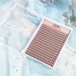 Goddess Wispy Premade Volume Fans 9D/13D Individual Lashes Extension Pointy Stem 320 Fans Faux Mink Pre Made Russian Lashes