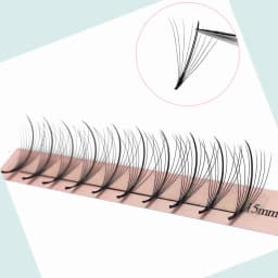Goddess Wispy Premade Volume Fans 9D/13D Individual Lashes Extension Pointy Stem 320 Fans Faux Mink Pre Made Russian Lashes
