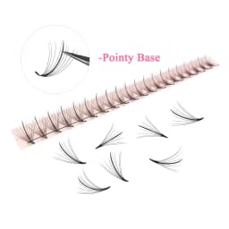 Goddess Wispy Premade Volume Fans 9D/13D Individual Lashes Extension Pointy Stem 320 Fans Faux Mink Pre Made Russian Lashes