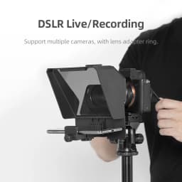 Ambitful Phone and DSLR Recording Mini Teleprompter Portable Inscriber Mobile Teleprompter Artifact Video With Remote Control