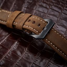 20mm 22mm 24mm 26mm Green brown Genuine Leather Bracelet man Watch Band for Panerai PAM111 441 cowhide Watchband Wrist Strap