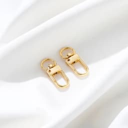5Pcs 14K/18K Gold Plated Brass Snap Lobster Clasp Hook DIY Jewelry Making Findings for Keychain Neckalce Bracelet Supplies