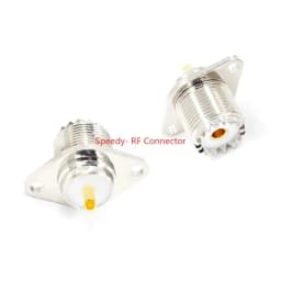 2PCS SL16 SO239 SO-239 UHF Female Solder for Chassis Panel Mount Socket Connector 2Hole 4hole Flange Adapter Fast Delivery