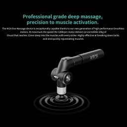 KiCA Evo Fascia Gun Portable Muscle Massage Gun 15kg Impact 3200rpm with 6 Massage Heads 9cm Extension Rod Aluminum Alloy