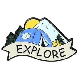 Travel Brooch Field Crossing Hiking Scenery Snow Scene Mountain Peak Alloy Clothing Accessories Backpack Brooch Badge Lapel Pins