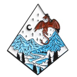 Travel Brooch Field Crossing Hiking Scenery Snow Scene Mountain Peak Alloy Clothing Accessories Backpack Brooch Badge Lapel Pins