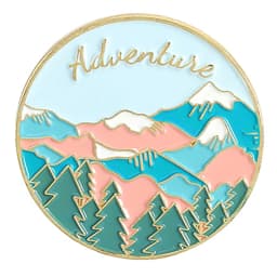 Travel Brooch Field Crossing Hiking Scenery Snow Scene Mountain Peak Alloy Clothing Accessories Backpack Brooch Badge Lapel Pins