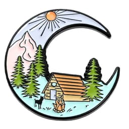 Travel Brooch Field Crossing Hiking Scenery Snow Scene Mountain Peak Alloy Clothing Accessories Backpack Brooch Badge Lapel Pins