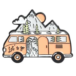 Travel Brooch Field Crossing Hiking Scenery Snow Scene Mountain Peak Alloy Clothing Accessories Backpack Brooch Badge Lapel Pins