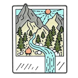 Travel Brooch Field Crossing Hiking Scenery Snow Scene Mountain Peak Alloy Clothing Accessories Backpack Brooch Badge Lapel Pins