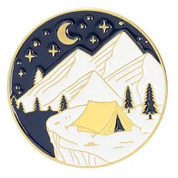Travel Brooch Field Crossing Hiking Scenery Snow Scene Mountain Peak Alloy Clothing Accessories Backpack Brooch Badge Lapel Pins