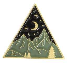 Travel Brooch Field Crossing Hiking Scenery Snow Scene Mountain Peak Alloy Clothing Accessories Backpack Brooch Badge Lapel Pins