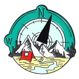Travel Brooch Field Crossing Hiking Scenery Snow Scene Mountain Peak Alloy Clothing Accessories Backpack Brooch Badge Lapel Pins