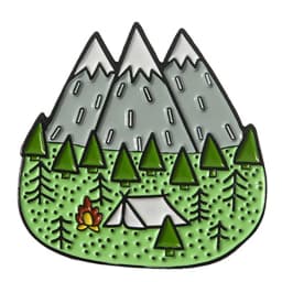 Travel Brooch Field Crossing Hiking Scenery Snow Scene Mountain Peak Alloy Clothing Accessories Backpack Brooch Badge Lapel Pins