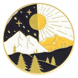 Travel Brooch Field Crossing Hiking Scenery Snow Scene Mountain Peak Alloy Clothing Accessories Backpack Brooch Badge Lapel Pins